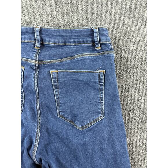 ASOS Mid Rise Skinny Jeans Blue Womens 28W 32L Stretch Denim Classic Fit - Picture 13 of 15